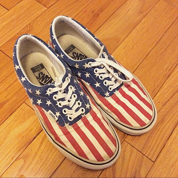 Unisex American Flag Vans - Picture 3 of 3